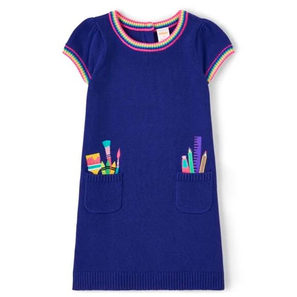 Gymboree Other - Gymboree Girls Art Supplies Future Artist Sweater Dress Size 3T